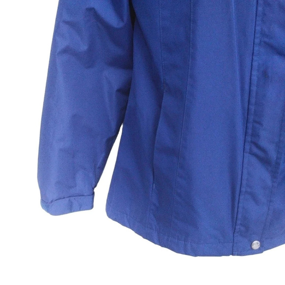 George Classics Water/Wind Resistant Hooded Coat Periwinkle Blue S - Picture 4 of 9
